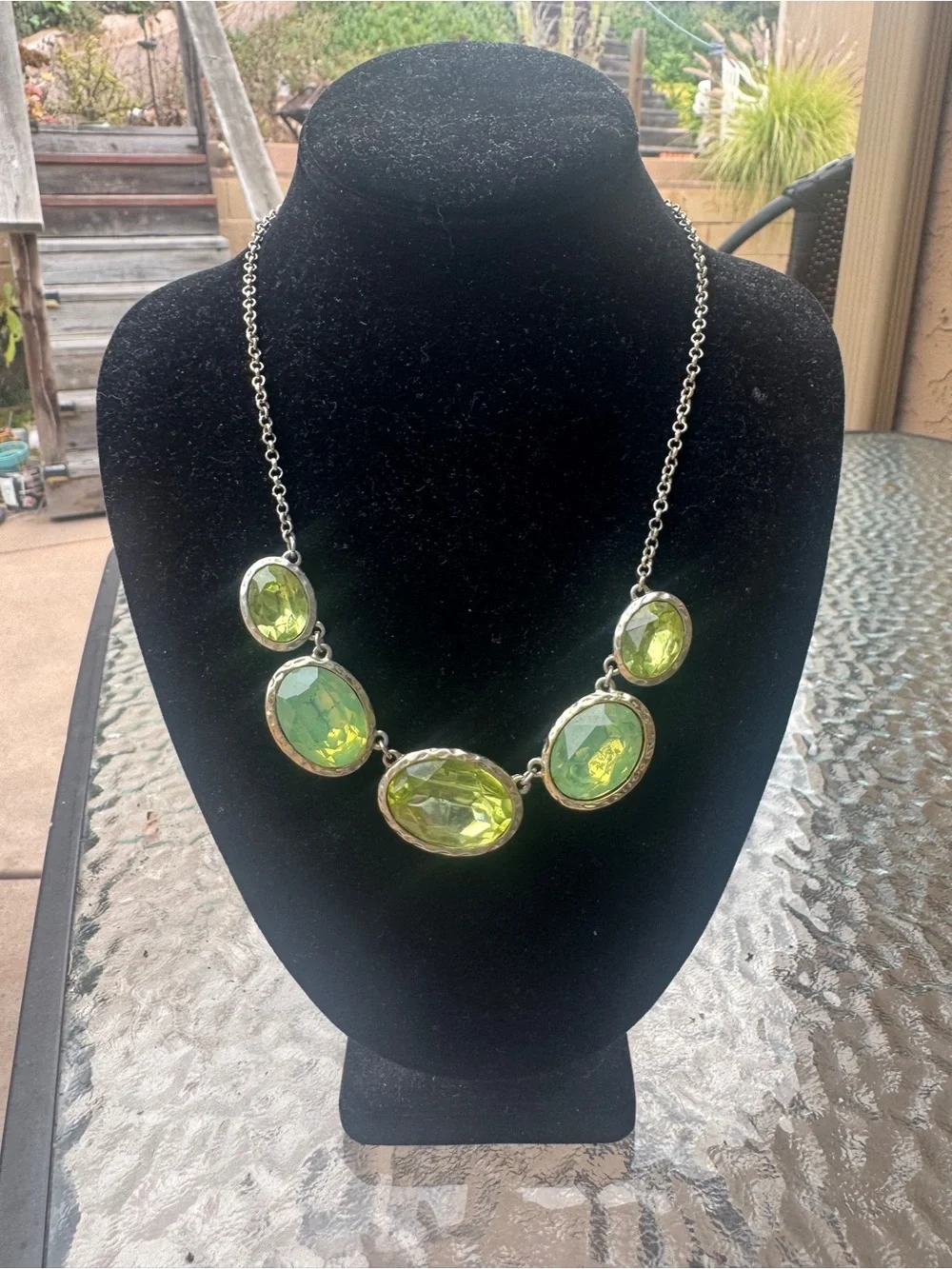 Monet statement necklace